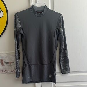 Nike Pro Combat Gray Performance Compression Top